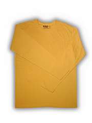 Trendy Round Neck Full Sleeve T-Shirt – Comfort and Style for Every Season / YELLOW