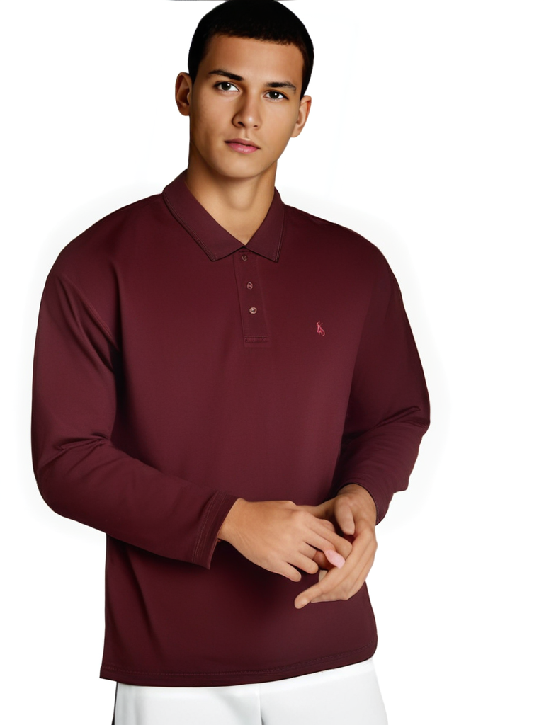 Premium Polo Collar T-Shirt – Style, Comfort, and Versatility for All Seasons/ RED